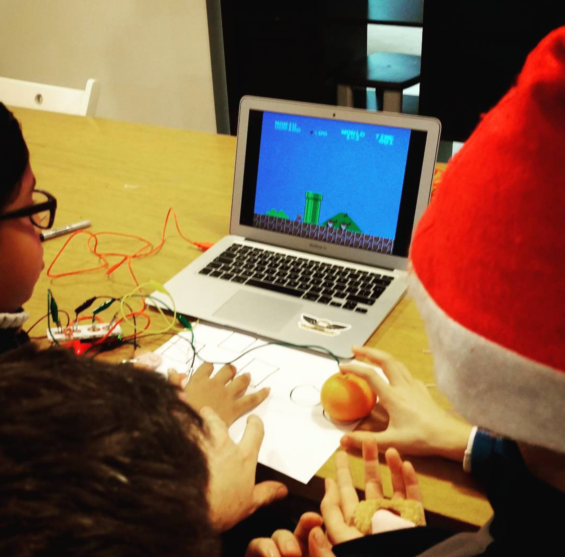 Using alternative methods to approach a problem, like programming an orange instead of a controller, can help learners break open programming concepts in new ways and reveal the core mechanics. Learners are also more engaged when they are surprised and delighted by the task.