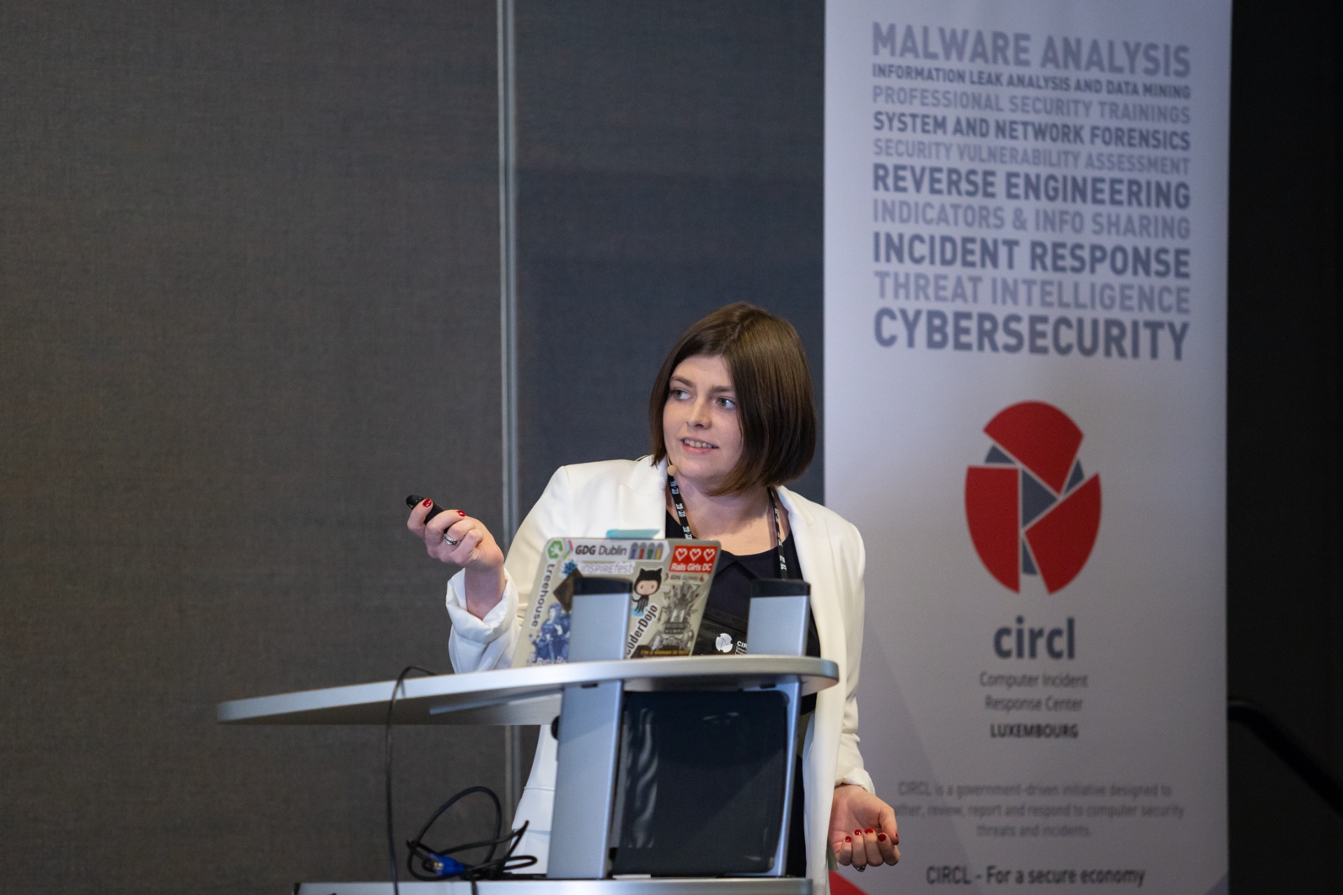 Industry conference speaker, security, Luxembourg, 2019.